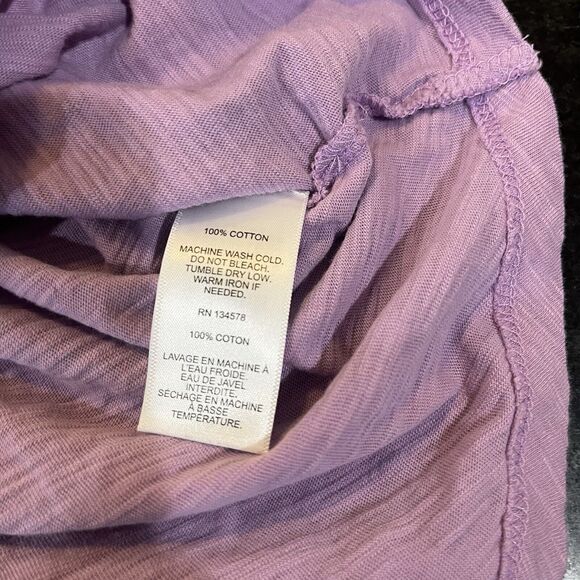 Vineyard Vines Women's Hooded T-Shirt Long Sleeve Purple Size L - Picture 7 of 7